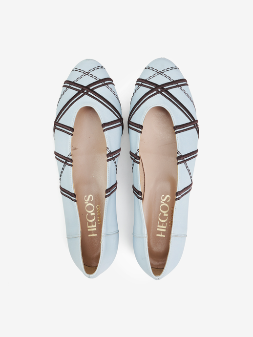 BALERINY HEGO'S Milano 2055 NAPPA CIELO