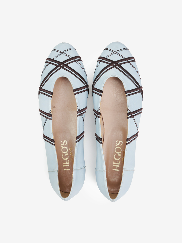 BALERINY HEGO'S Milano 2055 NAPPA CIELO