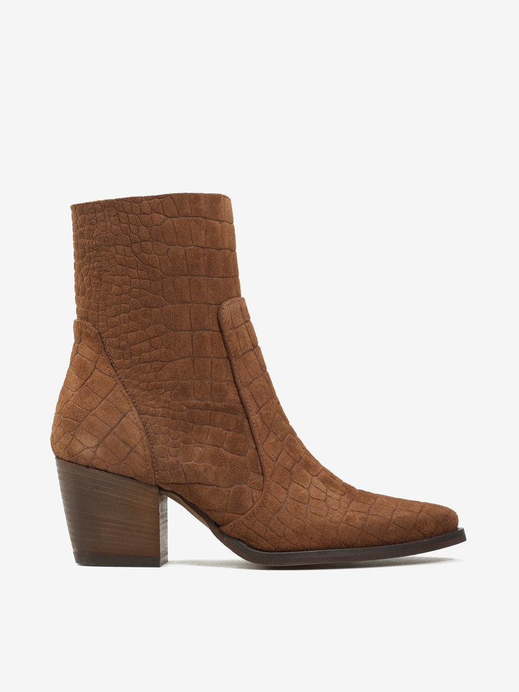 KOWBOJKI HEGO'S Milano LUNA-12 VELOUR COCCO WHISKY