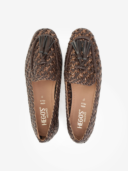 MOKASYNY HEGO'S Milano 2046 SOFT T.MORO/BRONZO