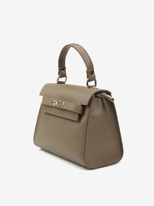 TOREBKA DAMSKA HEGO'S Milano 2167 MARTELLATO FANGO