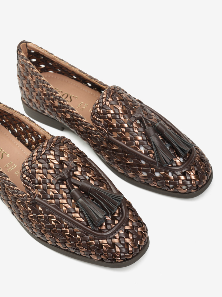 MOKASYNY Z PLECIONKI HEGO'S Milano