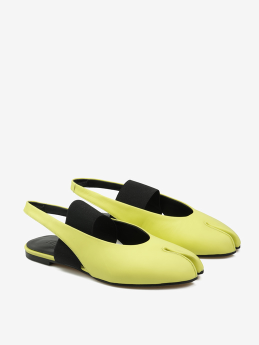 BALERINY HEGO'S Milano DM702 NAPPA GIALLA