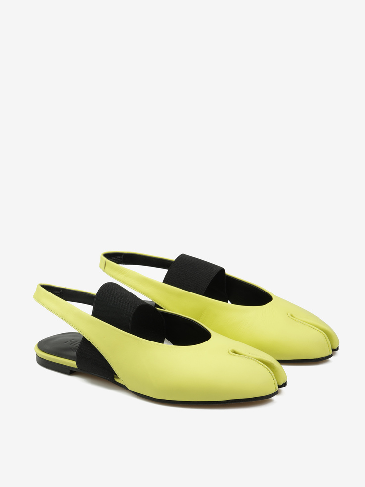 BALERINY HEGO'S Milano DM702 NAPPA GIALLA