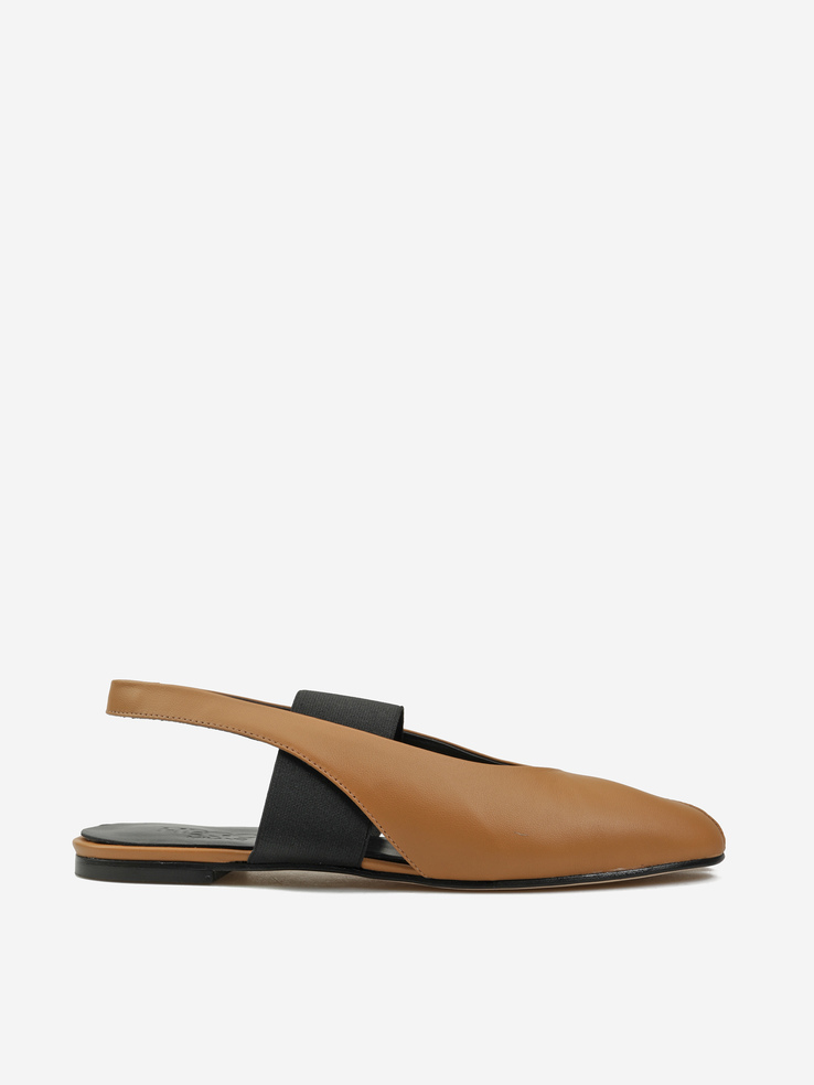 BALERINY HEGO'S Milano DM702 NAPPA CARAMELLO