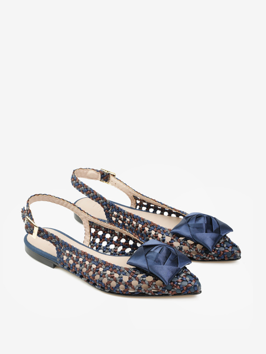 BALERINY HEGO'S Milano 2067 INTRECCIO MULTI BLU