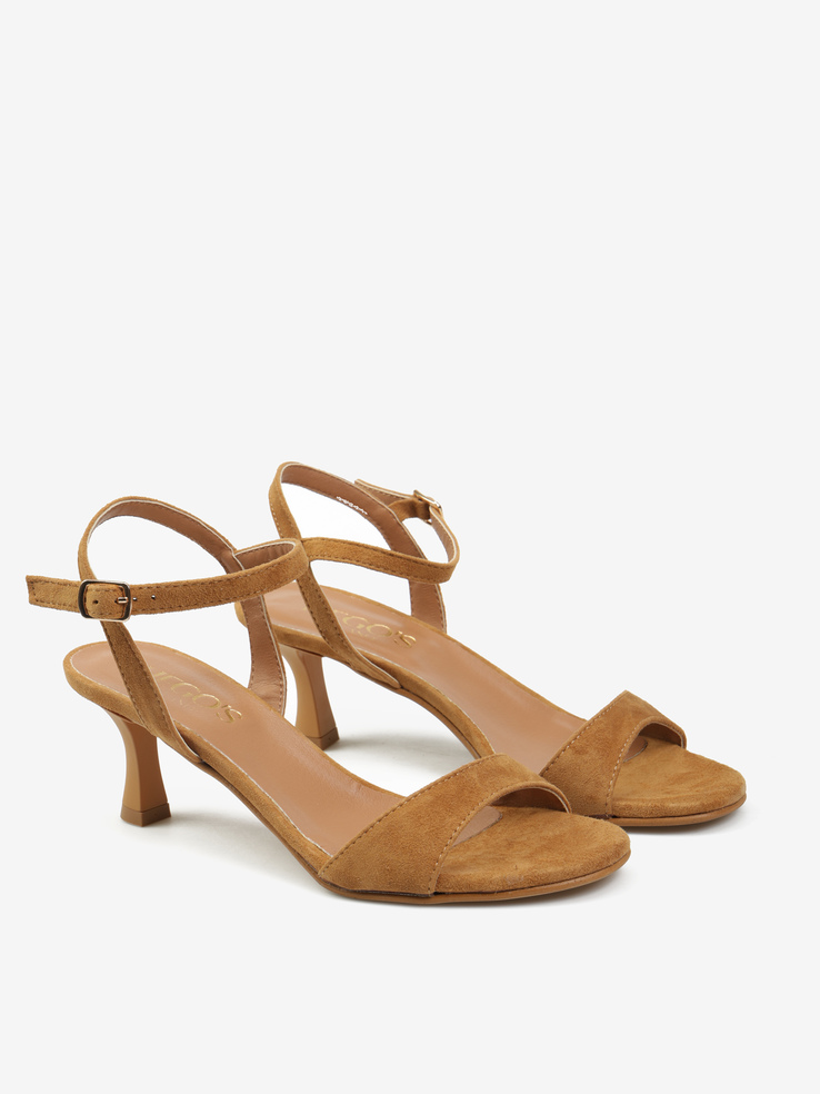 SANDAŁY HEGO'S Milano E104 CAMOSCIO CUOIO