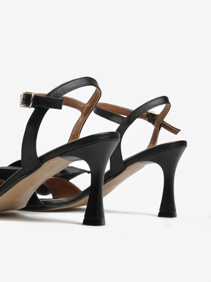 CZARNE SANDAŁY HEGO'S Milano