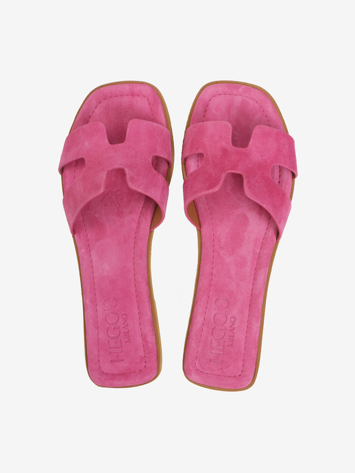 KLAPKI HEGO'S Milano NEW H CAMOSCIO FUXIA