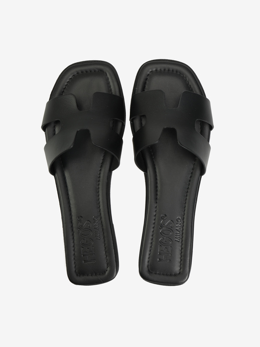 KLAPKI HEGO'S Milano NEW H/N NAPPA NERO