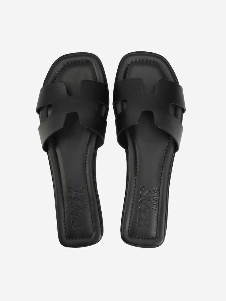 KLAPKI HEGO'S Milano NEW H/N NAPPA NERO