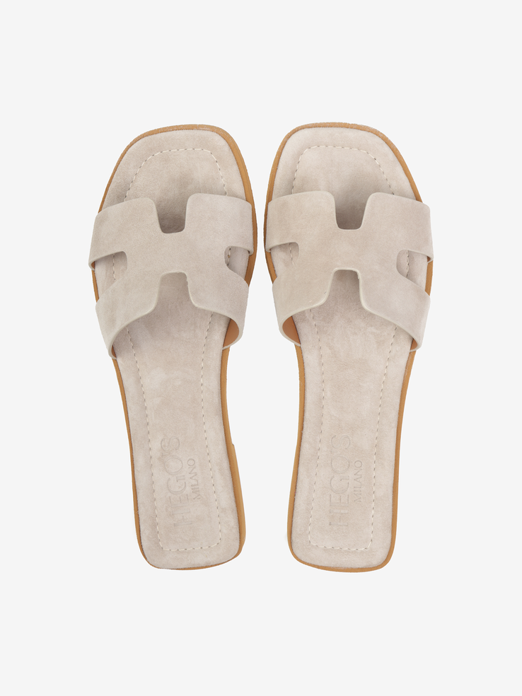 KLAPKI HEGO'S Milano NEW H CAMOSCIO SABBIA