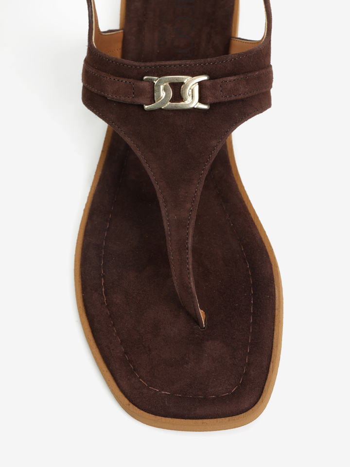 BRĄZOWE SANDAŁY HEGO'S Milano