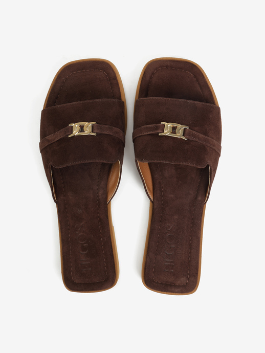 KLAPKI HEGO'S Milano T10 CR32 CAMOSCIO T.MORO