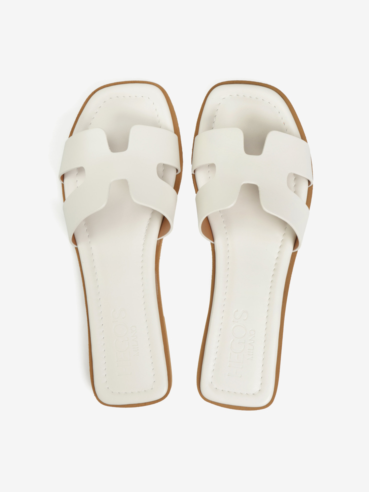 KLAPKI HEGO'S Milano NEW H NAPPA MILK