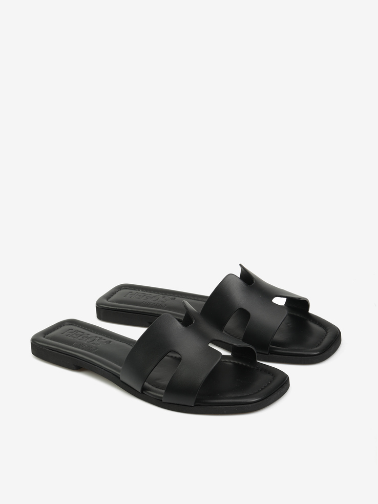 KLAPKI HEGO'S Milano NEW H/N NAPPA NERO