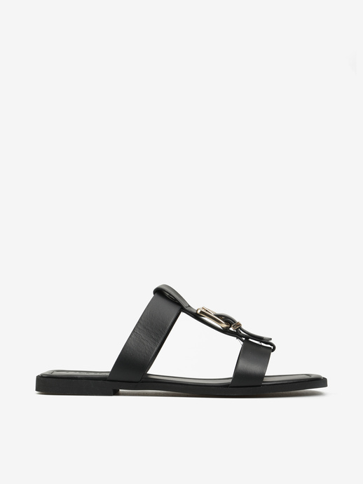 KLAPKI HEGO'S Milano T10 CR27 NAPPA NERO