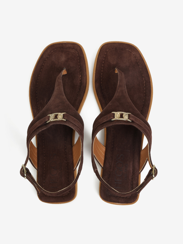 BRĄZOWE SANDAŁY HEGO'S Milano