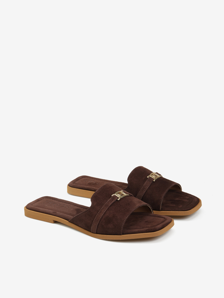 BRĄZOWE KLAPKI HEGO'S Milano