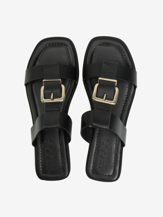 KLAPKI HEGO'S Milano T10 CR27 NAPPA NERO