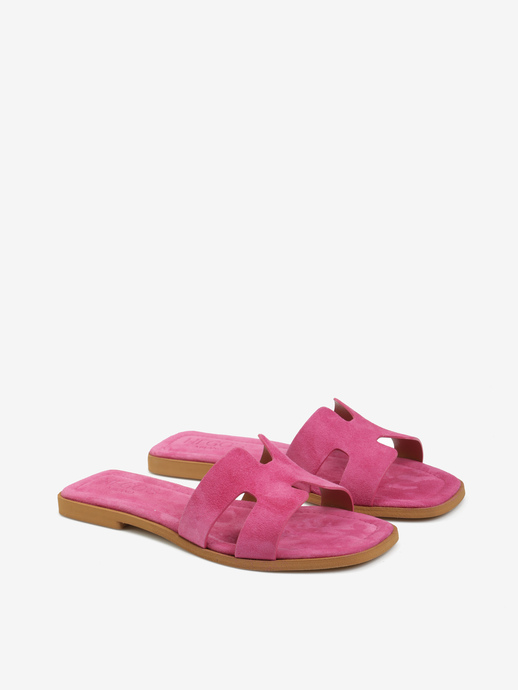 KLAPKI HEGO'S Milano NEW H CAMOSCIO FUXIA