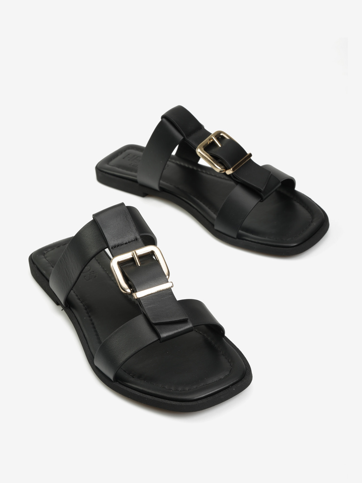 CZARNE KLAPKI HEGO'S Milano