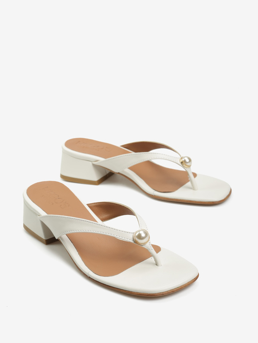 KLAPKI HEGO'S Milano T30 CR23P NAPPA MILK