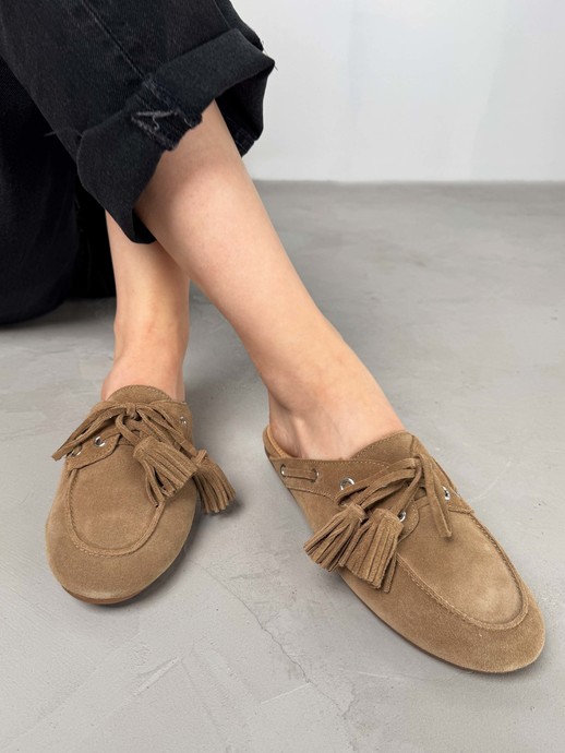 KLAPKI HEGO'S Milano F25505-20 SUEDE TAUPE