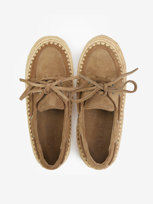 ESPADRYLE HEGO'S Milano F25604 SUEDE TAUPE