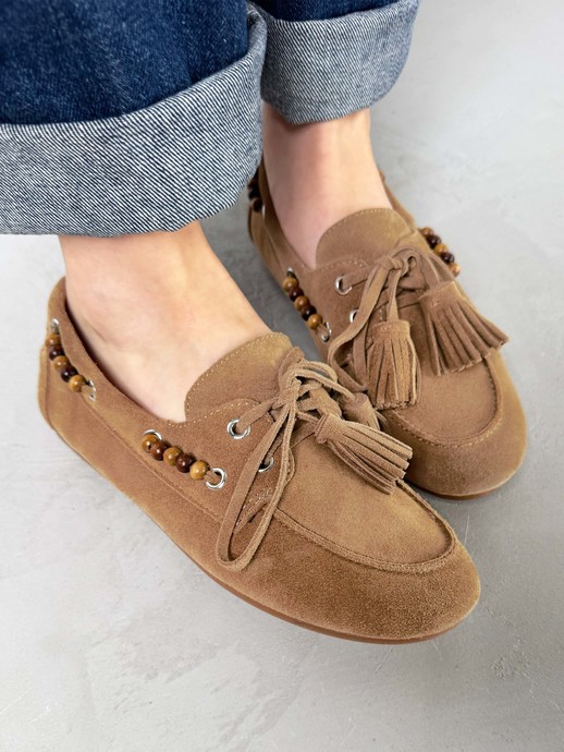 MOKASYNY HEGO'S Milano F25505-21 SUEDE TAUPE