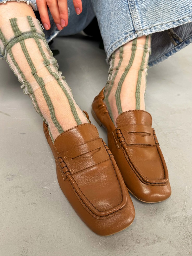 MOKASYNY HEGO'S Milano MB-VIOLET NAPPA CUOIO