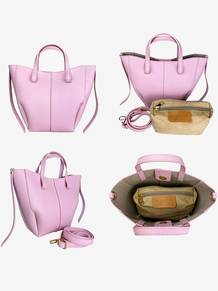 TOREBKA DAMSKA HEGO'S Milano 023S MARTELLATO BLU NAVY