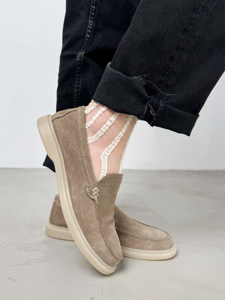 MOKASYNY HEGO'S Milano 19 SUEDE TORTORA