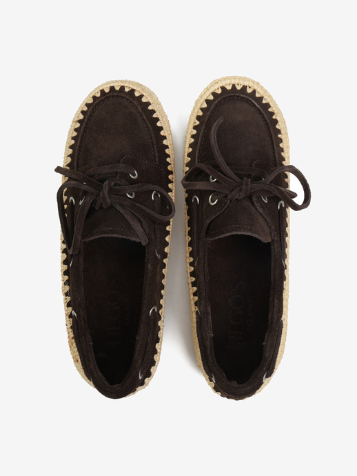 ESPADRYLE HEGO'S Milano F25604 SUEDE BROWN