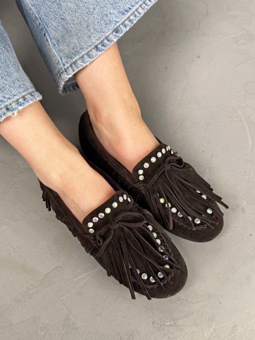 MOKASYNY HEGO'S Milano F25505-19 SUEDE BROWN