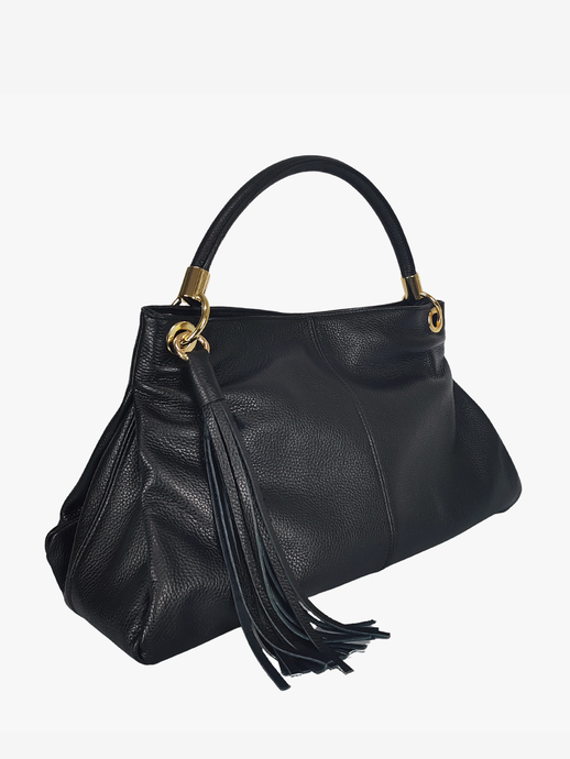 TOREBKA DAMSKA HEGO'S Milano 234 MARTELLATO NERO