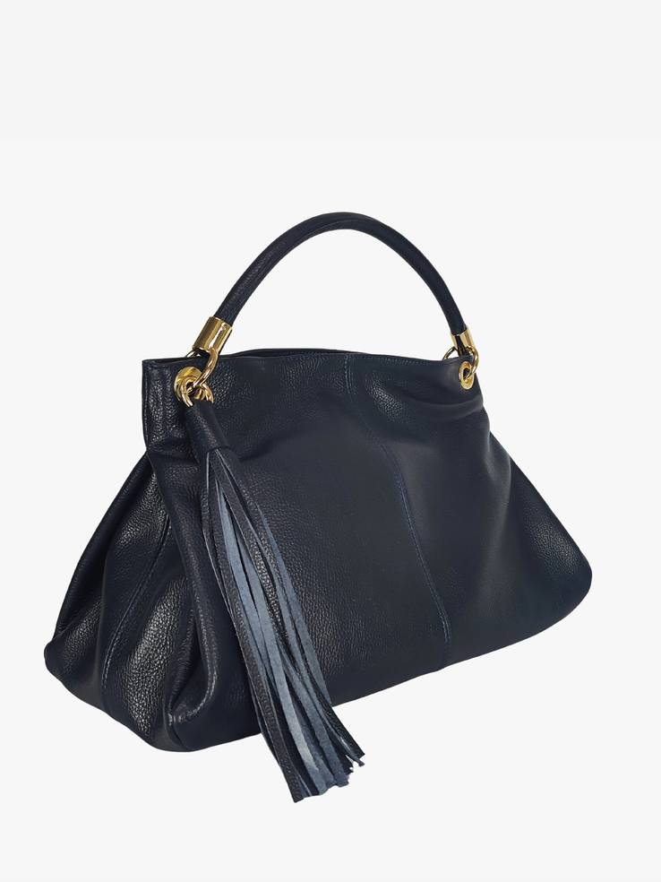 TOREBKA DAMSKA HEGO'S Milano 234 MARTELLATO BLU NAVY