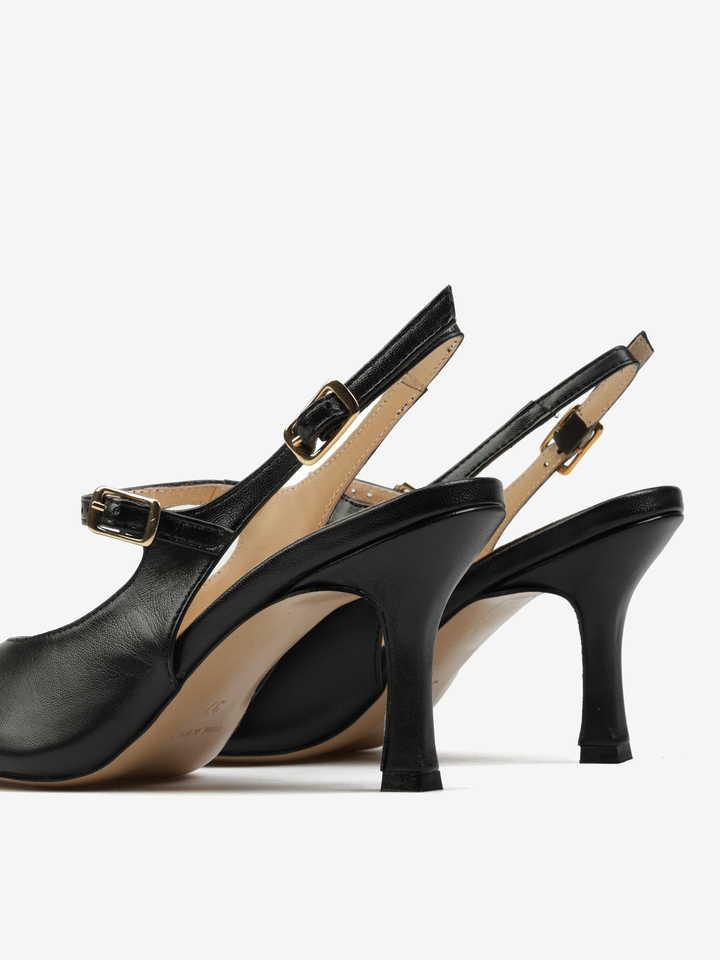 CZARNE SANDAŁY HEGO'S Milano