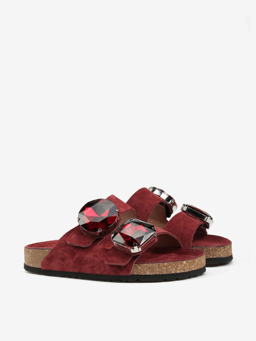 KLAPKI HEGO'S Milano FR-508 CROSTA BORDEAUX