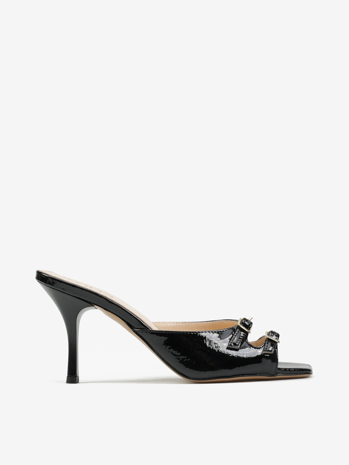 CZARNE KLAPKI HEGO'S Milano