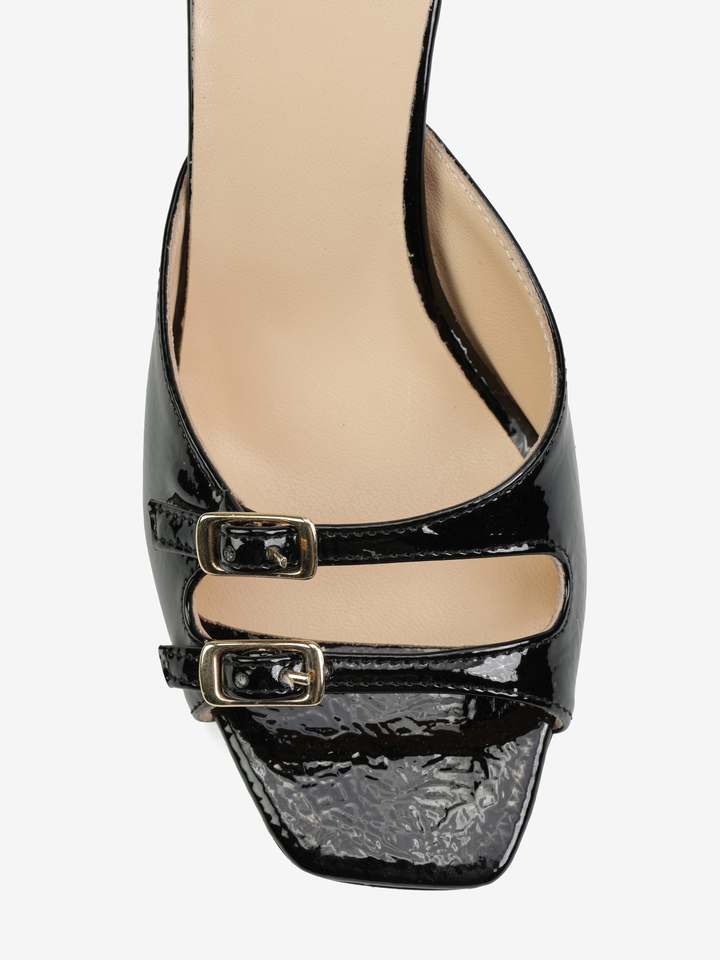 CZARNE KLAPKI HEGO'S Milano