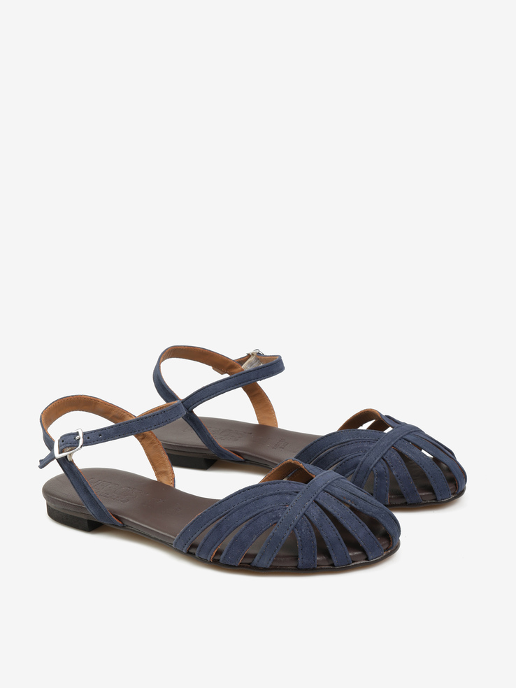 SANDAŁY HEGO'S Milano G-500 CAMOSCIO 2113 BLU