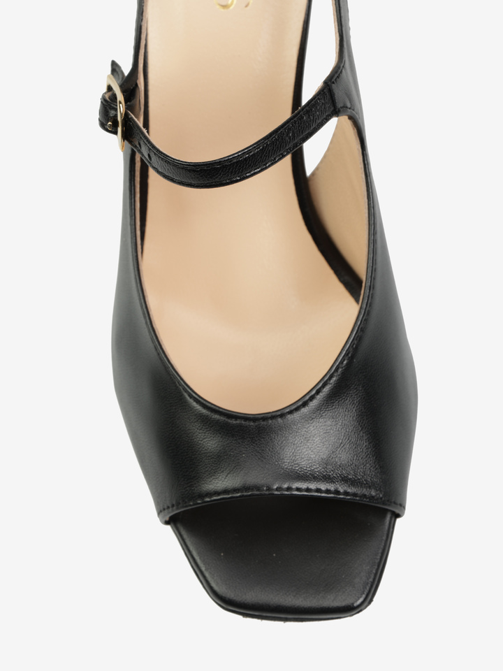 CZARNE SANDAŁY HEGO'S Milano