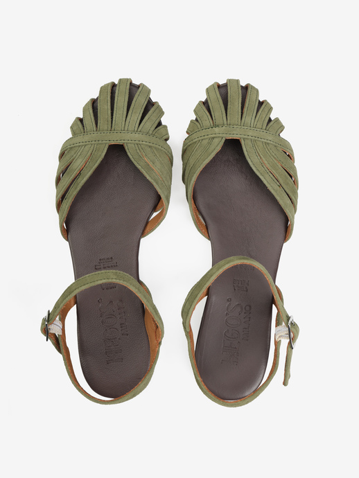 SANDAŁY HEGO'S Milano G-500 CAMOSCIO VERDE