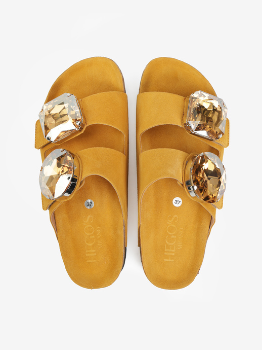 KLAPKI HEGO'S Milano FR-508 CROSTA OCRA