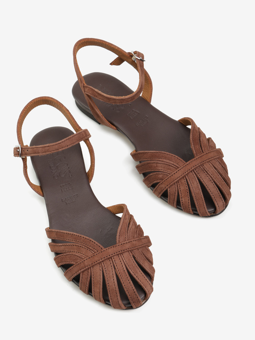 SANDAŁY HEGO'S Milano G-500 CAMOSCIO MARRONE