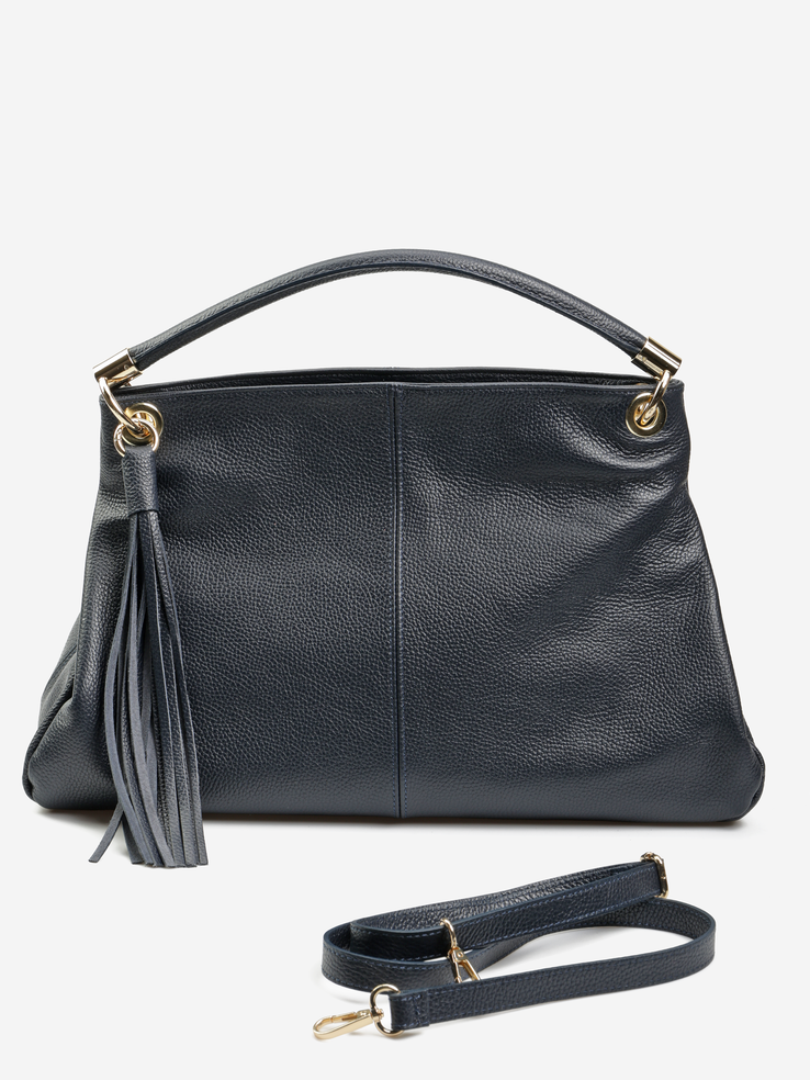 TOREBKA DAMSKA HEGO'S Milano 234 MARTELLATO BLU NAVY