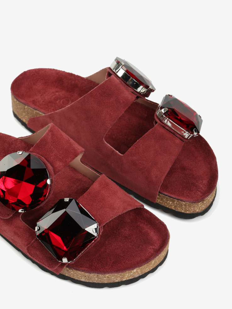 KLAPKI HEGO'S Milano FR-508 CROSTA BORDEAUX