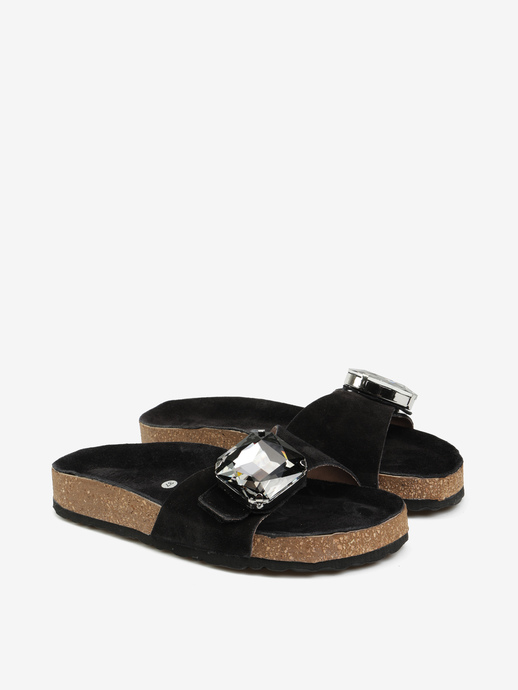 KLAPKI HEGO'S Milano FR-511 CROSTA NERO