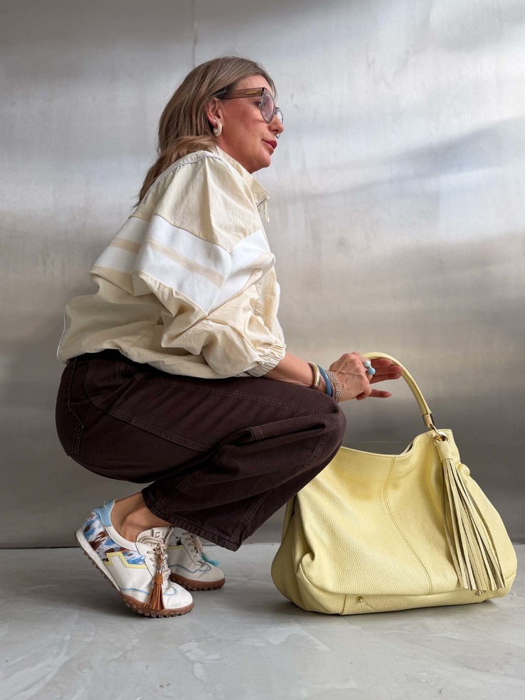 TOREBKA DAMSKA HEGO'S Milano 234 MARTELLATO GIALLO